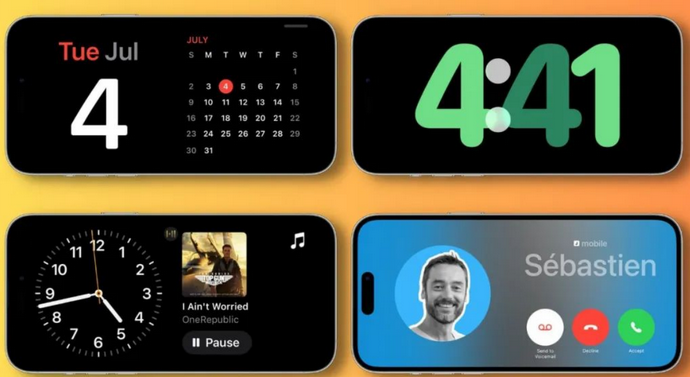 舟山苹果手机维修分享iOS17横屏充电待机显示有什么好处 