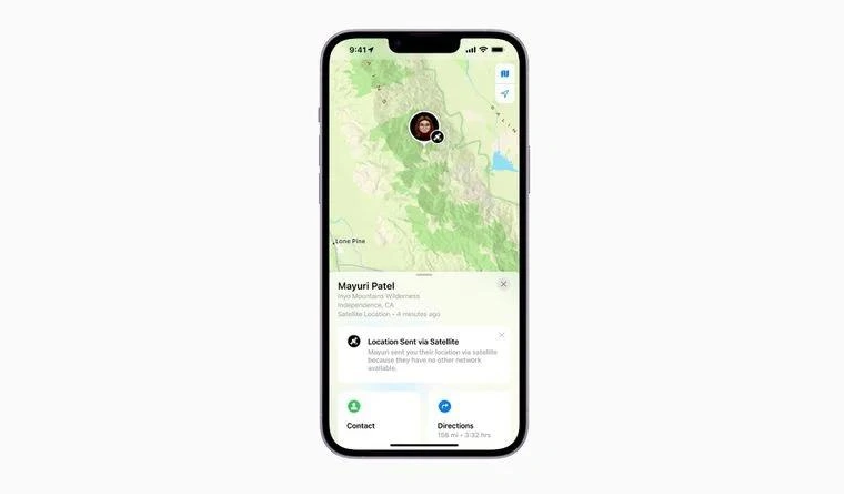 舟山苹果14维修分享iPhone14系列中 FindMy功能通过卫星分享位置方法教程 